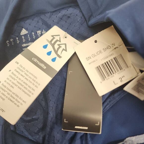 Adidas Size Large Supernova Glide Running Shorts Navy NWT Athletic Active U - Picture 8 of 9